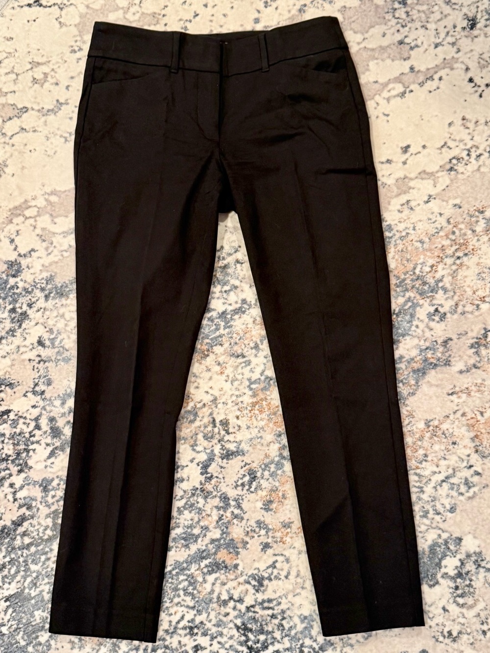LOFT Skinny Ankle Black Dress Pants Size 6